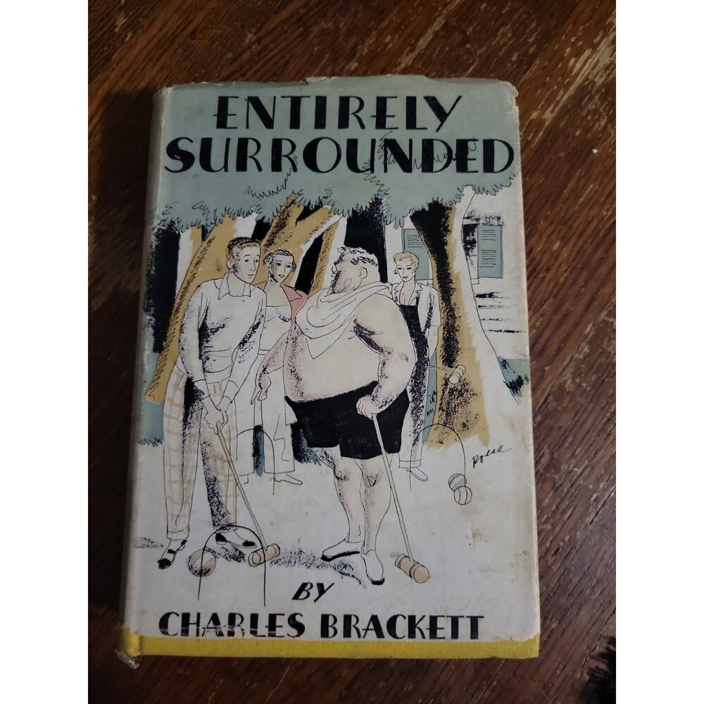 Charles Brackett / Entirely Surrounded / First Edition in DJ / Knopf, 1934 / VG